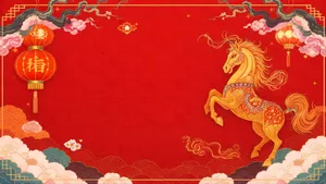 Year Of The Horse Celebration Wallpaper