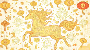 Year Of The Horse Celebration Wallpaper