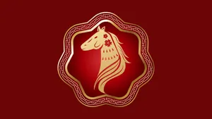 Year Of The Horse Symbol Wallpaper
