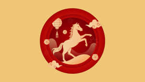 Year Of The Horse Symbol Wallpaper