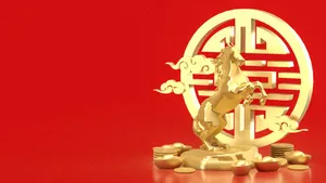 Year Of The Horse Symbol Wallpaper