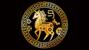 Year Of The Horse Symbol Wallpaper