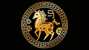 Year Of The Horse Symbol Wallpaper