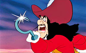 Yelling Captain Hook Wallpaper