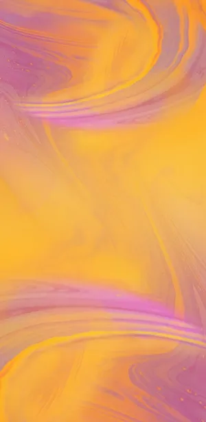 Yellow And Pink Waves Ios Default Wallpaper