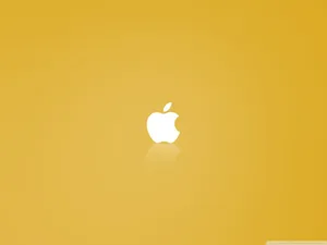 Yellow Apple Logo Ipad Wallpaper