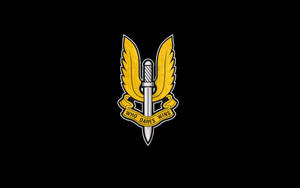 Yellow Balidan Badge In Black Backdrop Wallpaper