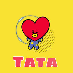 Yellow Bt21 Tata Wallpaper