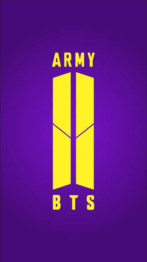 Yellow Bts Army Emblem Wallpaper