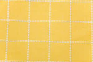 Yellow Checkered Fabric Texture Wallpaper