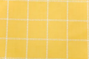Yellow Checkered Fabric Texture Wallpaper