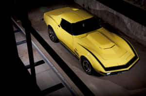 Yellow Chevrolet Corvette Classic Wallpaper