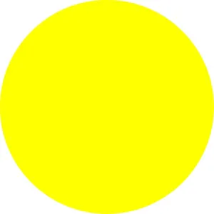 Yellow Circle On A White Background Wallpaper