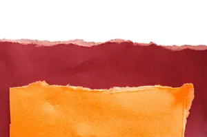 Yellow Crimson Torn Paper Wallpaper