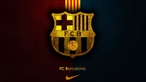 Yellow Fc Barcelona Logo Desktop Wallpaper