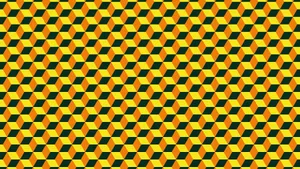 Yellow_ Geometric_ Pattern_ Background Wallpaper