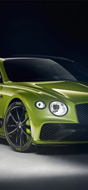 Yellow-green Bentley Ipchone Wallpaper