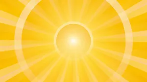 Yellow Hd Sun Rays Wallpaper