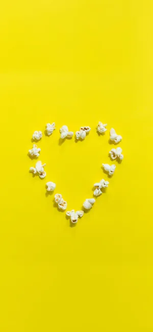Yellow Heart Wallpaper Wallpaper