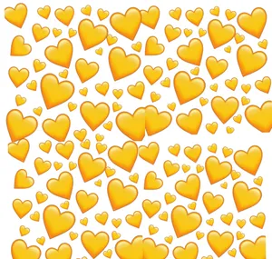 Yellow Heart Wallpaper Wallpaper