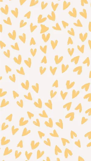Yellow Heart Wallpaper Wallpaper