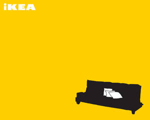 Yellow Ikea Couch Wallpaper