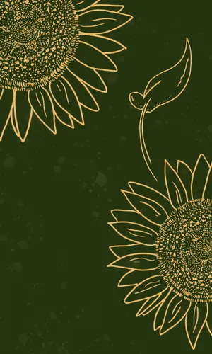 Yellow Leaf And Sunflower Aesthetic Iphone Wallpaper