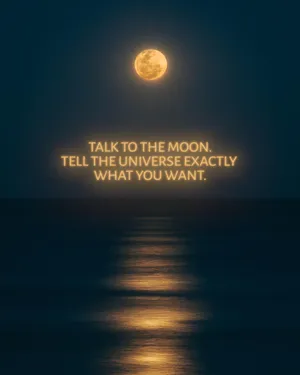 Yellow Moon Quote Wallpaper