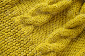 Yellow Patterned Garment For Knitting Wallpaper