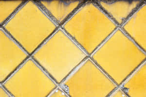 Yellow Pavement Tiles Texture Wallpaper