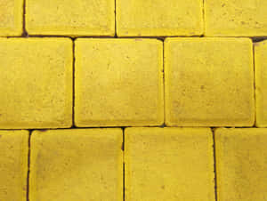 Yellow Paving Stones Texture Wallpaper