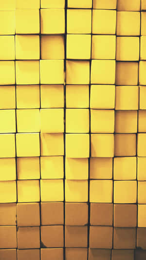 Yellow Postit Wall Pattern.jpg Wallpaper