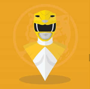 Yellow Ranger Illustration Wallpaper