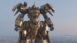 Yellow Robot From Mobile Suit Gundam Wallpaper