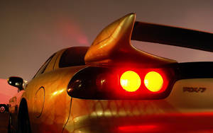 Yellow Rx7 Tail Light Wallpaper