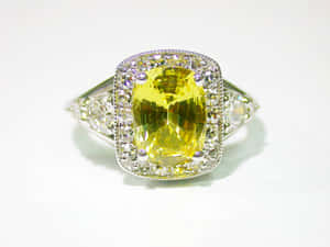 Yellow Sapphire - The Gleaming Gemstone Wallpaper