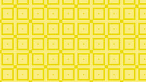 Yellow Square Pattern Wallpaper