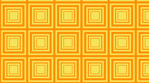 Yellow Square Pattern Background Wallpaper