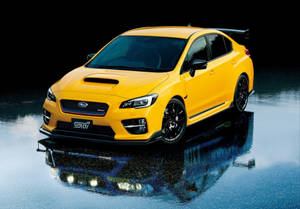 Yellow Subaru Wrx Sti 4k Wallpaper