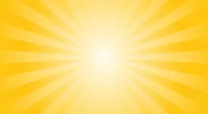 Yellow Sun Rays Digital Illustration Wallpaper