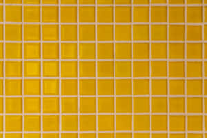 Yellow Tile Pattern Texture Wallpaper