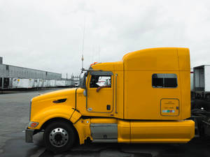 Yellow Trailer Truck Wallpaper