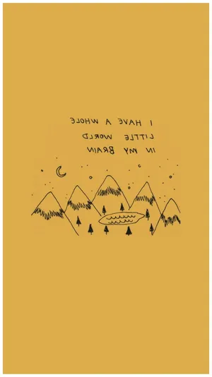 Yellow Vintage Aesthetic Style Wallpaper