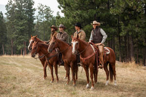 Yellowstone Tv Show Dutton Cowboys Wallpaper