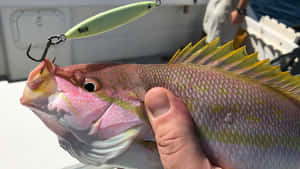Yellowtail Snapper Caughton Lure Wallpaper