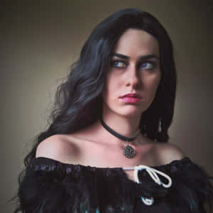 Yennefer Cosplay Portrait Wallpaper