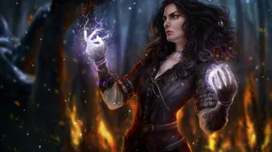 Yenneferof Vengerberg Magic Forest Wallpaper