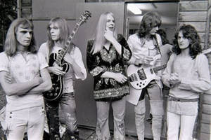 Yes Rock Band Dressing Room Wallpaper