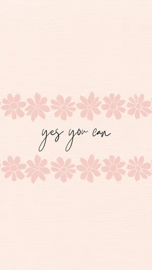 Yes You Can_ Inspirational Quote_ Background Wallpaper