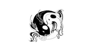 Yin Yang Fish Harmony Wallpaper